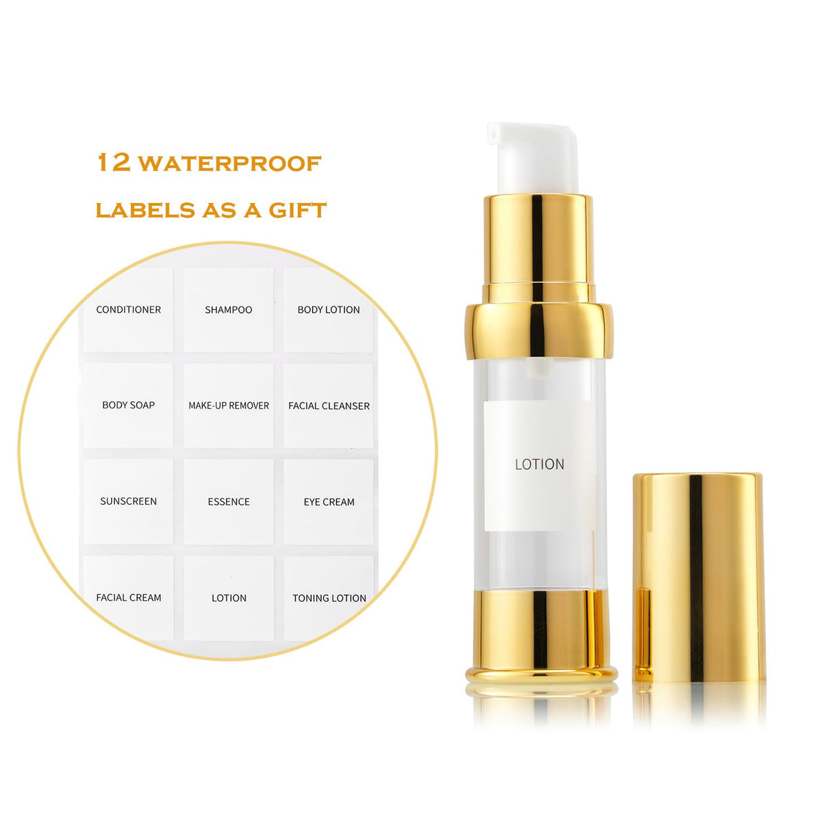 XQNCBY compact bottle with 1.02 inch diameter and 4.5 inch height