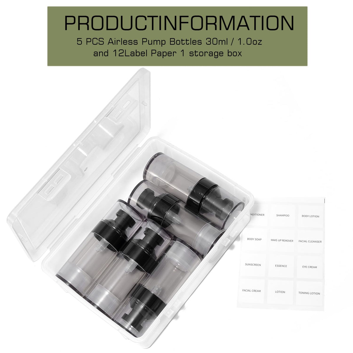 XQNCBY clear organizer case helps keep bottles organized