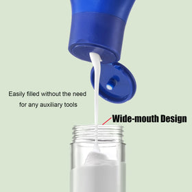 XQNCBY compact 34mm-wide mouth simplifies refilling