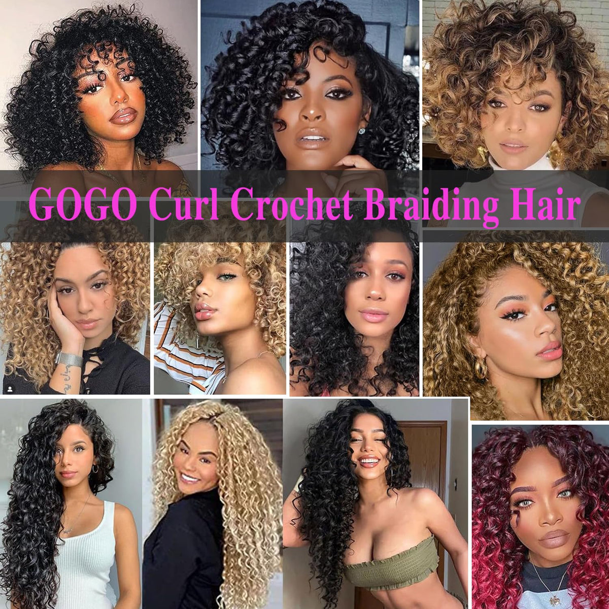 XSASLYET Gogo Curl grey 1B image showing versatile color option for styles.