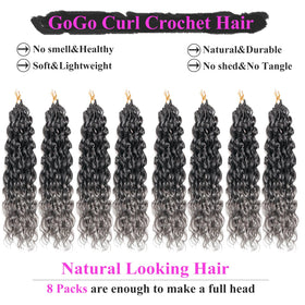 XSASLYET Gogo Curl pre-looped crochet hair demonstrates quick, beginner-friendly installation.