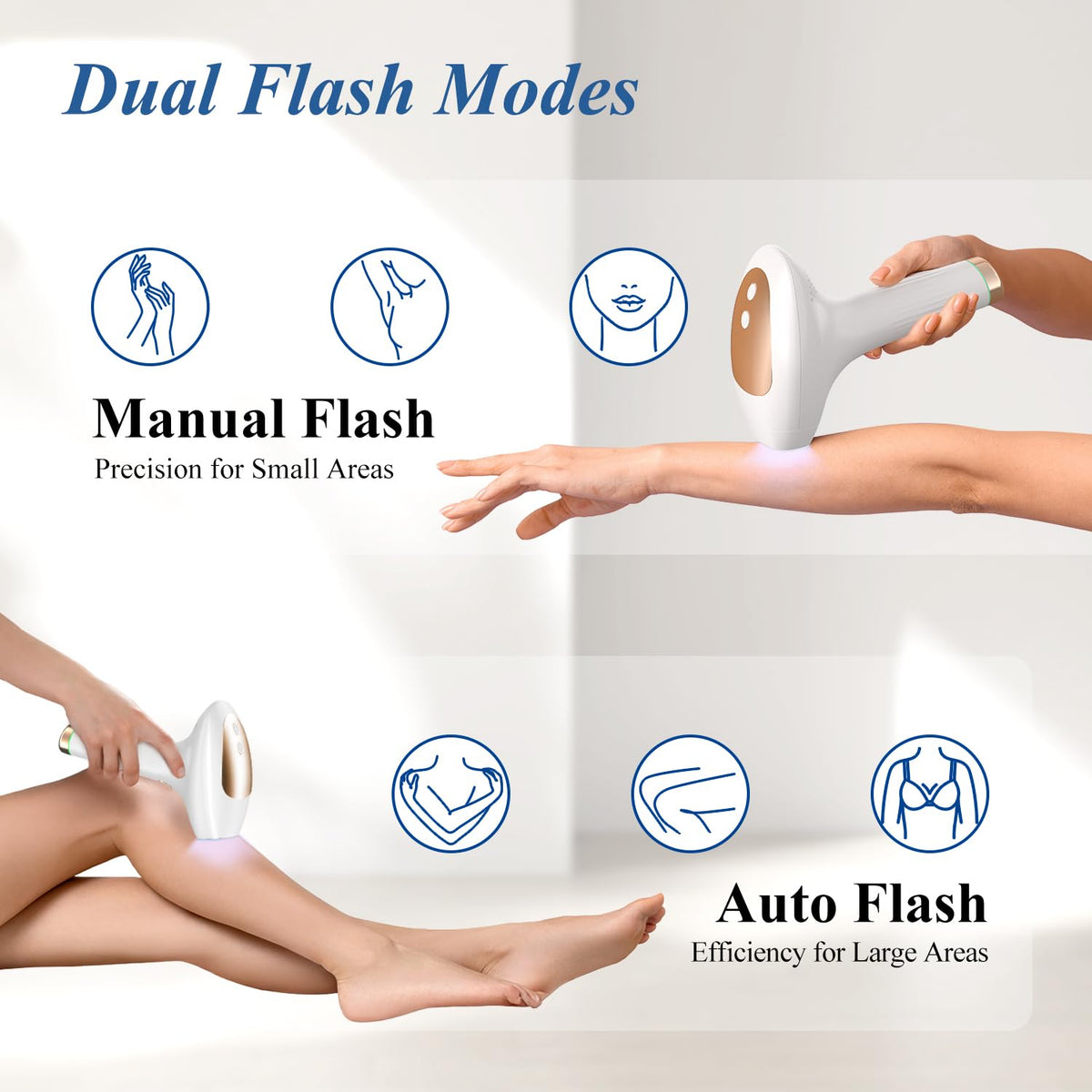 Xsoul dual modes enable precise treatment of small and large areas.