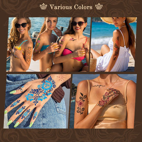 XsXiXi beach-festival-body-art-look for colorful, poolside looks.