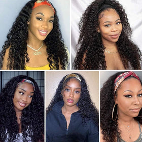 XSY Deep Wave Wig with ice-silk headband for smooth, comfortable wear