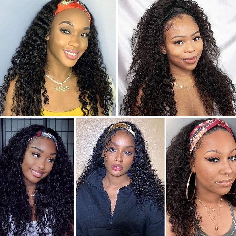 XSY Headband Wig worn on model for natural, versatile look.
