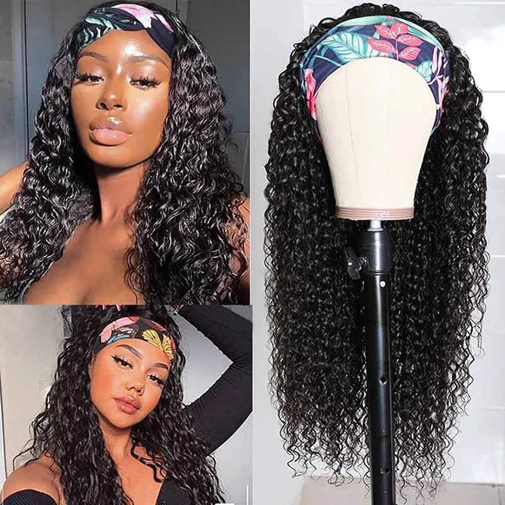 XSY Deep Wave Headband Wig as an option for weddings and travel