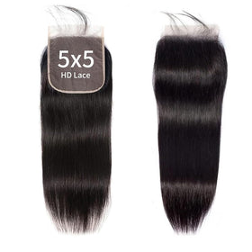 XSY lace closure natural hairline pre-plucked supports easy styling and a ready-to-wear look.
