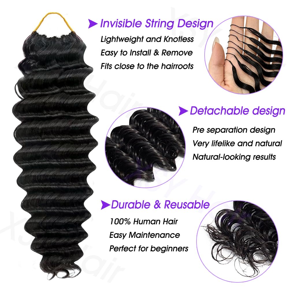 XSY pre-separated strands crochet hair shows ready-to-install convenience for quick styling.