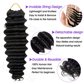 XSY pre-separated strands crochet hair shows ready-to-install convenience for quick styling.