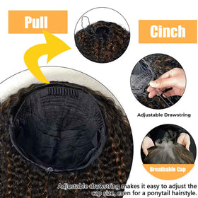 XSY three-in-one drawstring wig offers quick wear