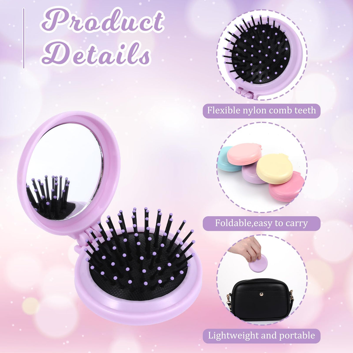 Xthrotsenk foldable design keeps brushes neat in bags