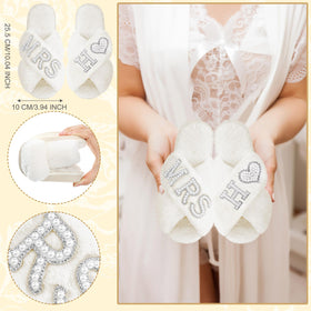 Xtinmee pearl rhinestone embellishments add bridal sparkle
