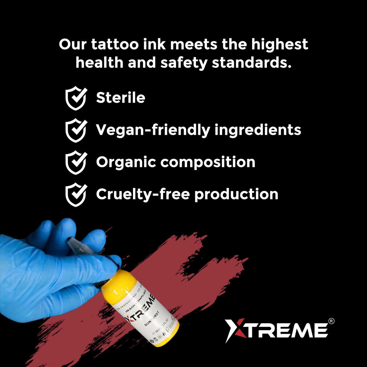 XTREME Graywash Dark swatches for strong tonal control in dramatic tattoos.