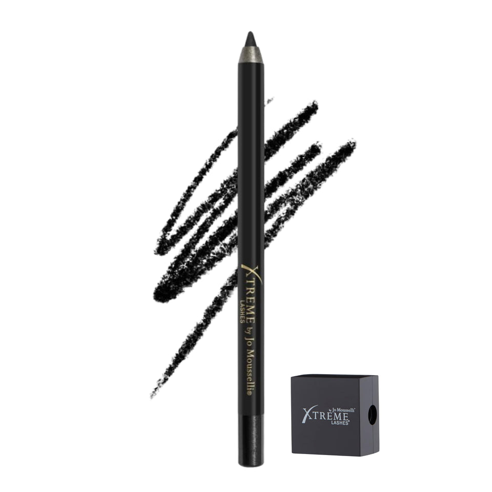 Xtreme Lashes GlideLiner long lasting eye pencil in black defines a crisp lash line.