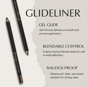 Close-up of GlideLiner waterproof finish swatch for long wear