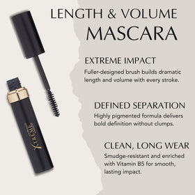 Xtreme Lashes Length & Volume Mascara on natural lashes for dramatic definition