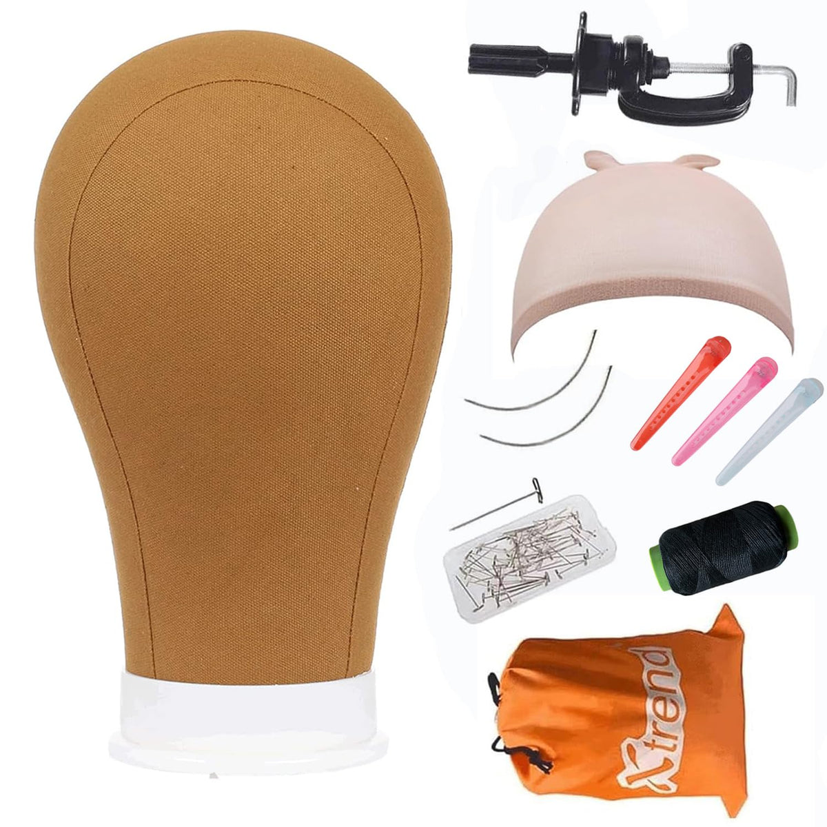 XTREND canvas head 21-24 inch for wig making and display