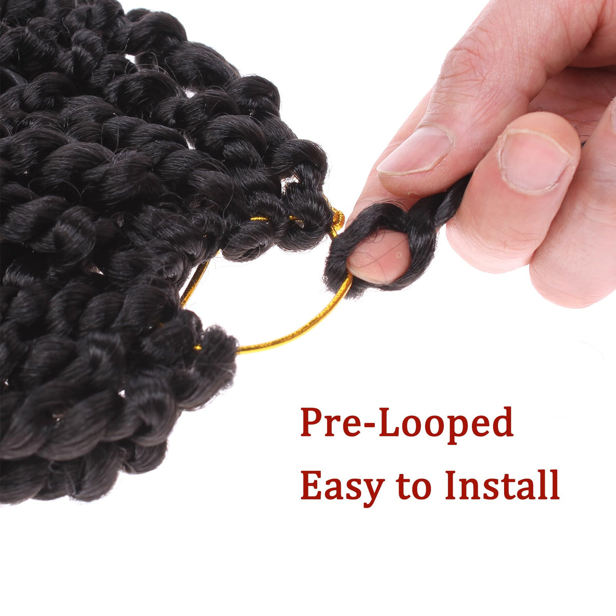 XTREND easy-install crochet braids in an 8-pack for beginners.