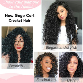 XTREND Gogo Curl crochet hair with included hook for convenience.
