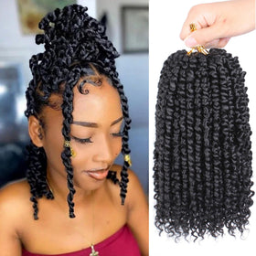 XTREND passion twist crochet hair 10 inch for quick styling