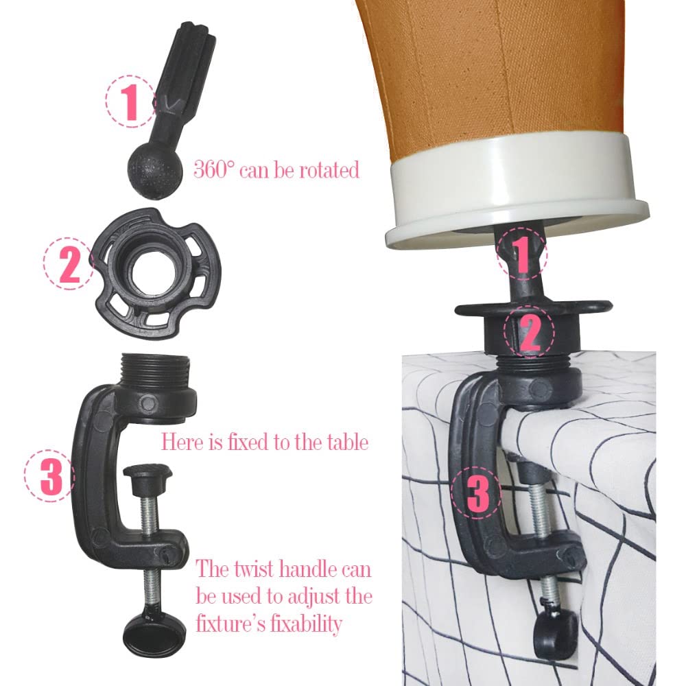 XTREND pin-friendly canvas head supports wig pinning