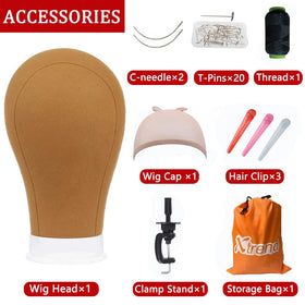 XTREND poly canvas head used for wig making and styling