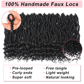 XTREND 14 inch crochet hair with durable texture for events and daily wear.