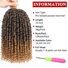 XTREND soft lightweight Passion Twist hair for comfortable all-day wear.