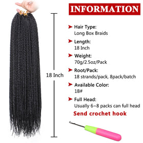 XTREND crochet hair prelooped 03: close-up of pre-looped tips for quick, beginner-friendly installation.