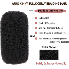 XTREND five-pcs bulk hair set provides versatile styling options.