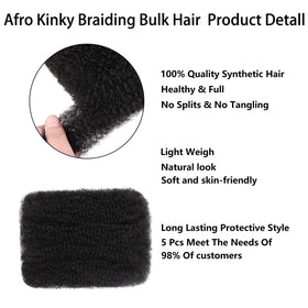 XTREND lightweight bulk hair offers comfortable wear.