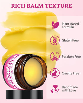 XUEBEIK Helichrysum balm applied on skin delivers soothing daily nourishment.