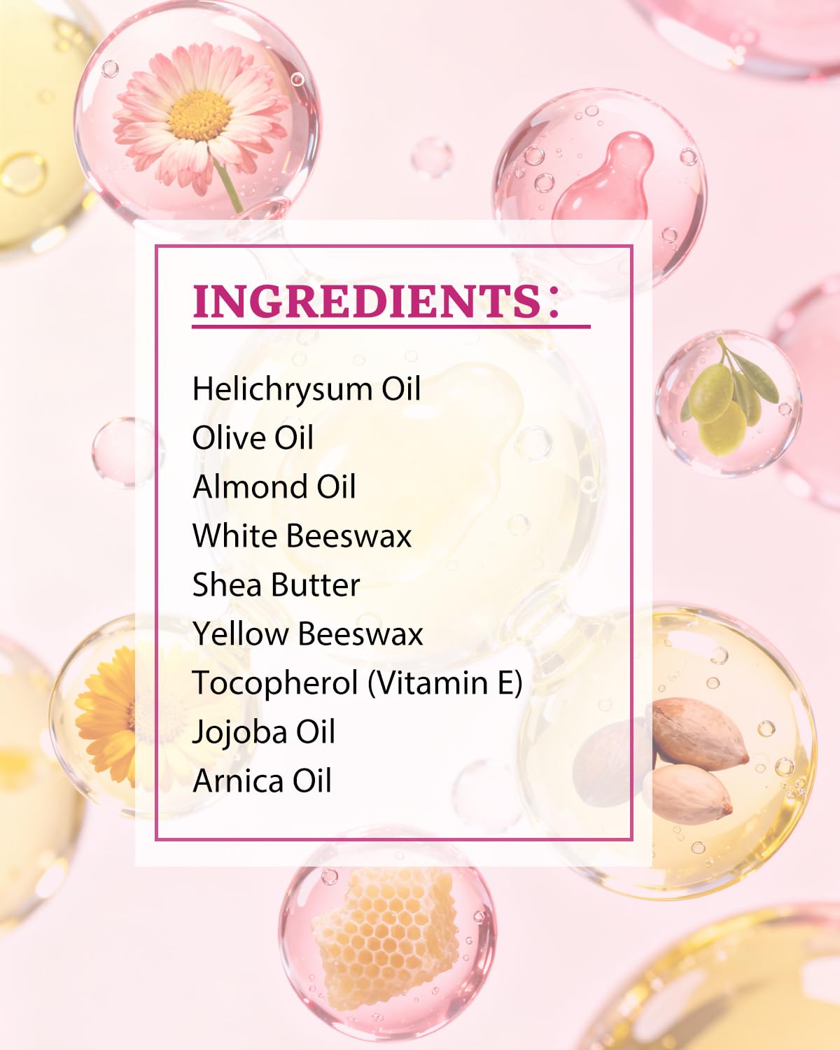 XUEBEIK Helichrysum balm packaging detail emphasizes premium finish.