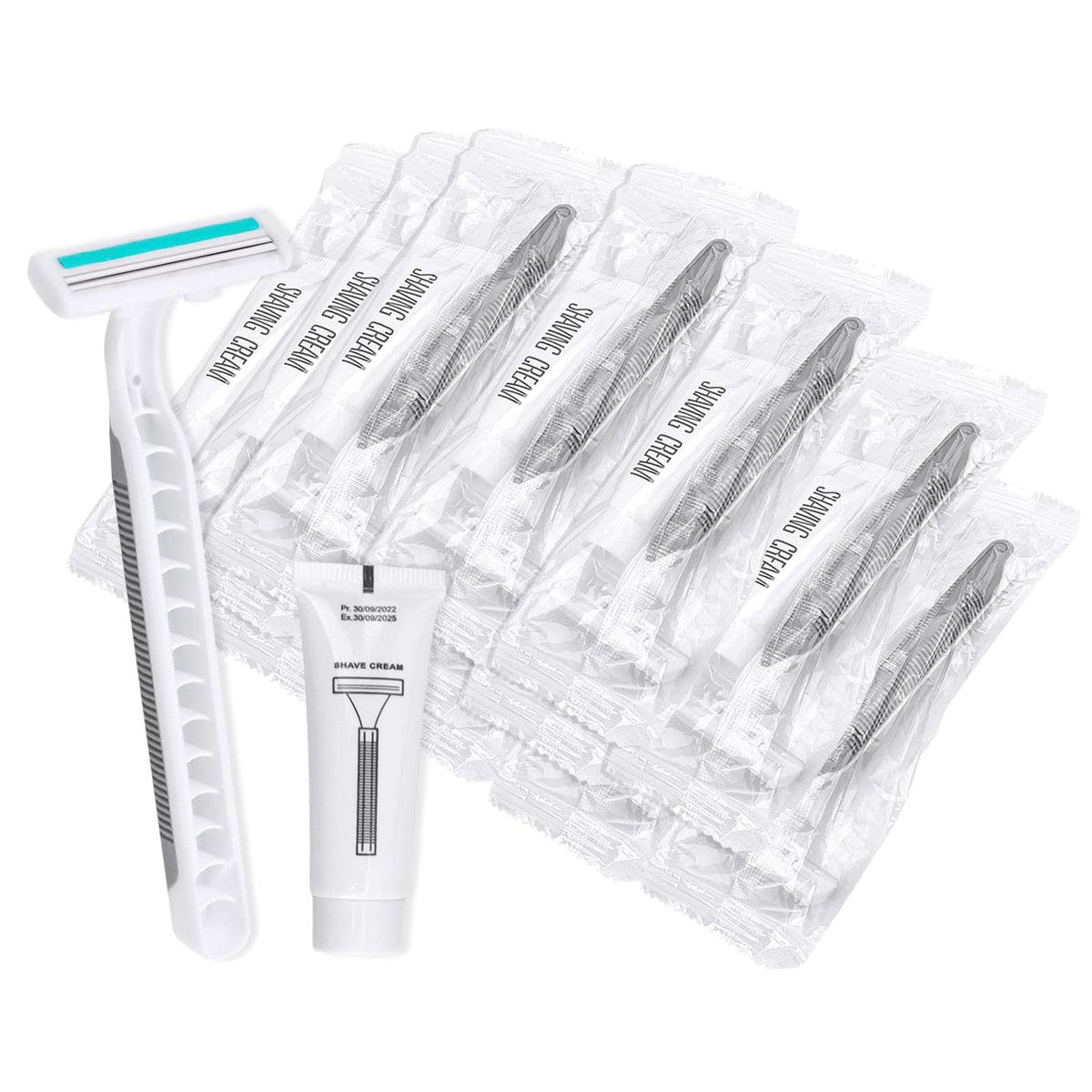Xuezoioy bulk razor with shaving cream for travel convenience