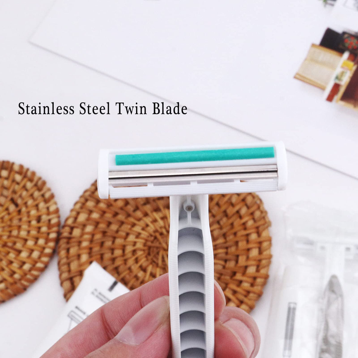 Individually wrapped razor for clean use on the go