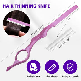 XUGOU thinning knife close-up, precision tool for controlled texturizing
