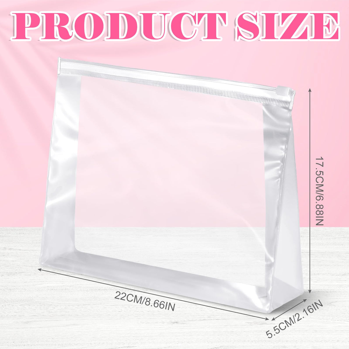 Xuniea 100-pack clear cosmetic bags bulk option for salons or gifts