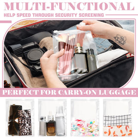 Xuniea transparent cosmetic storage bag suitable for cosmetics and small items