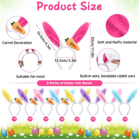 XunYee yellow bunny ear headband for festive fun and photos.