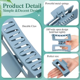 XunYee square design clips provide strong hold without slipping during workouts.