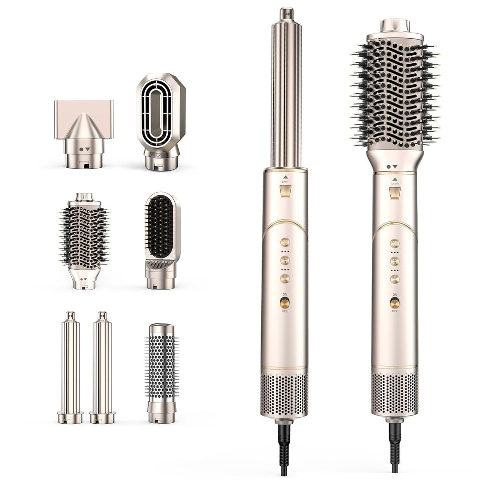 XVCAS 7-in-1 air styler pro front view for fast styling at home