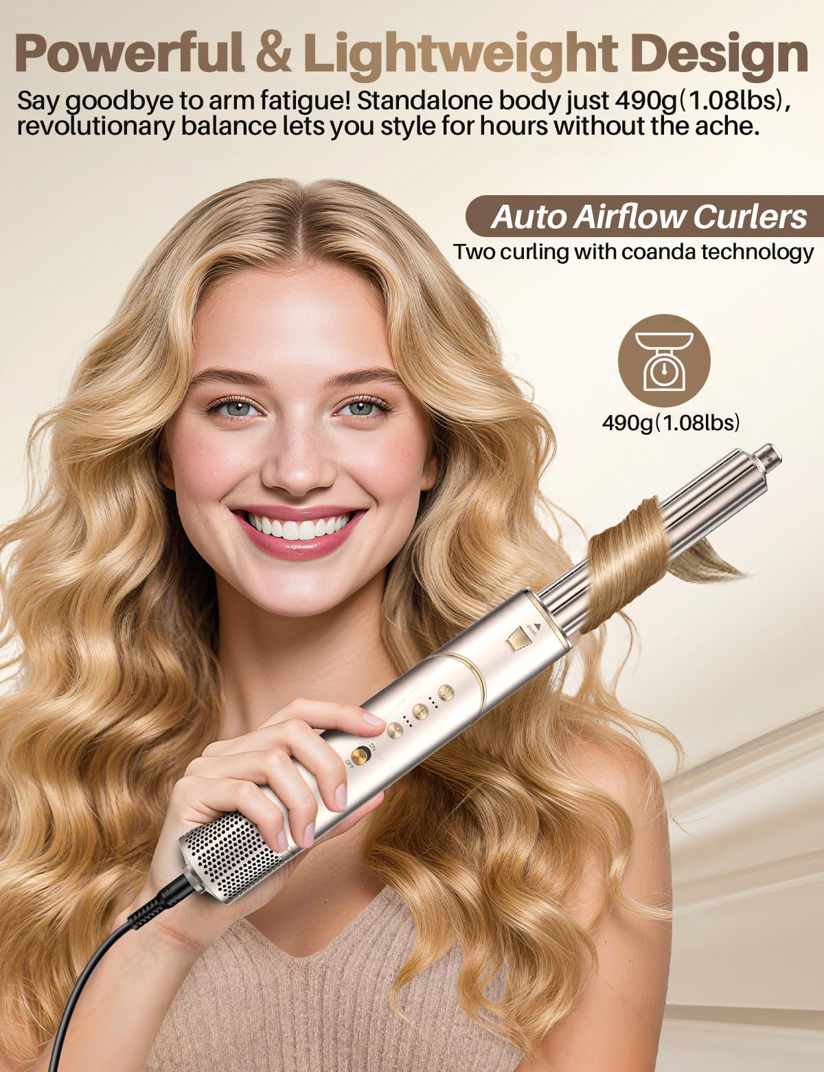 XVCAS concentrator concentrates airflow for precise styling.