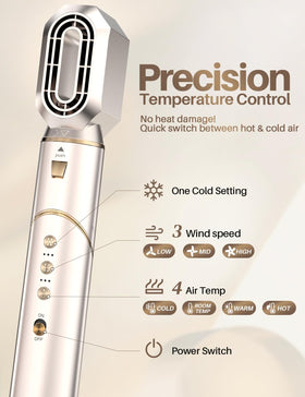 XVCAS smoothing paddle brush for sleek, frizz-free styling.