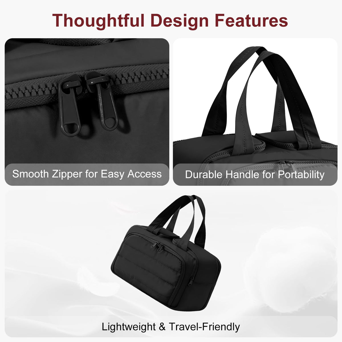 XWFB bag black in-suitcase ready compact and lightweight