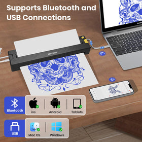 Compact XWKOXWK tattoo printer weighs about 1 lb for travel-ready setup.