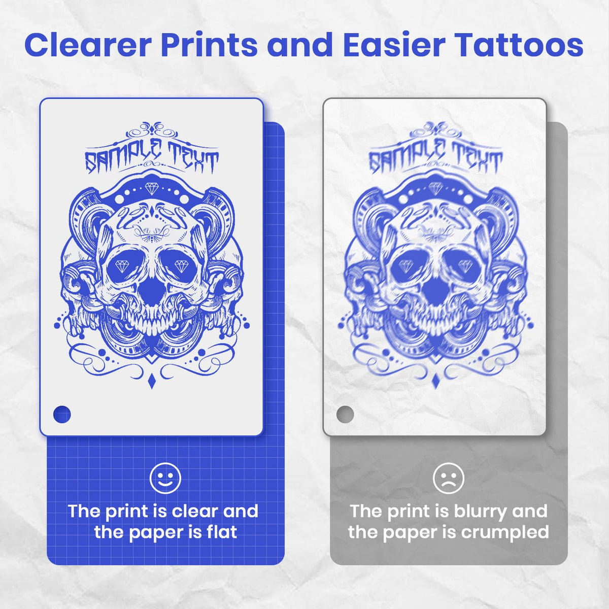 Three transfer papers included to speed up stencils with the XWKOXWK printer.