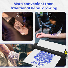 XWKOXWK wireless tattoo printer enables on-site printing for mobile studios.