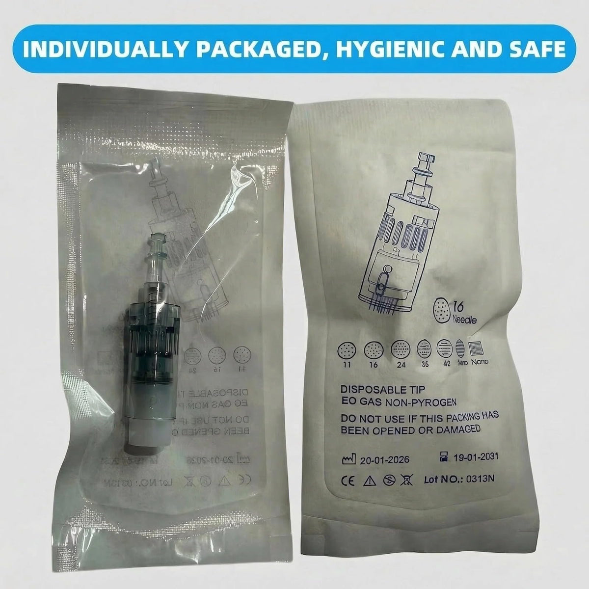 XYLDRAK individually packaged cartridges ensuring hygienic single-use safety