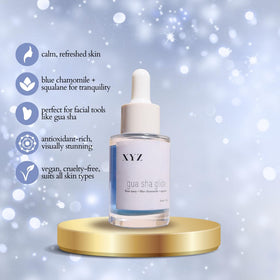 XYZ Skin blue-tansy oil color signaling natural soothing and calming moments