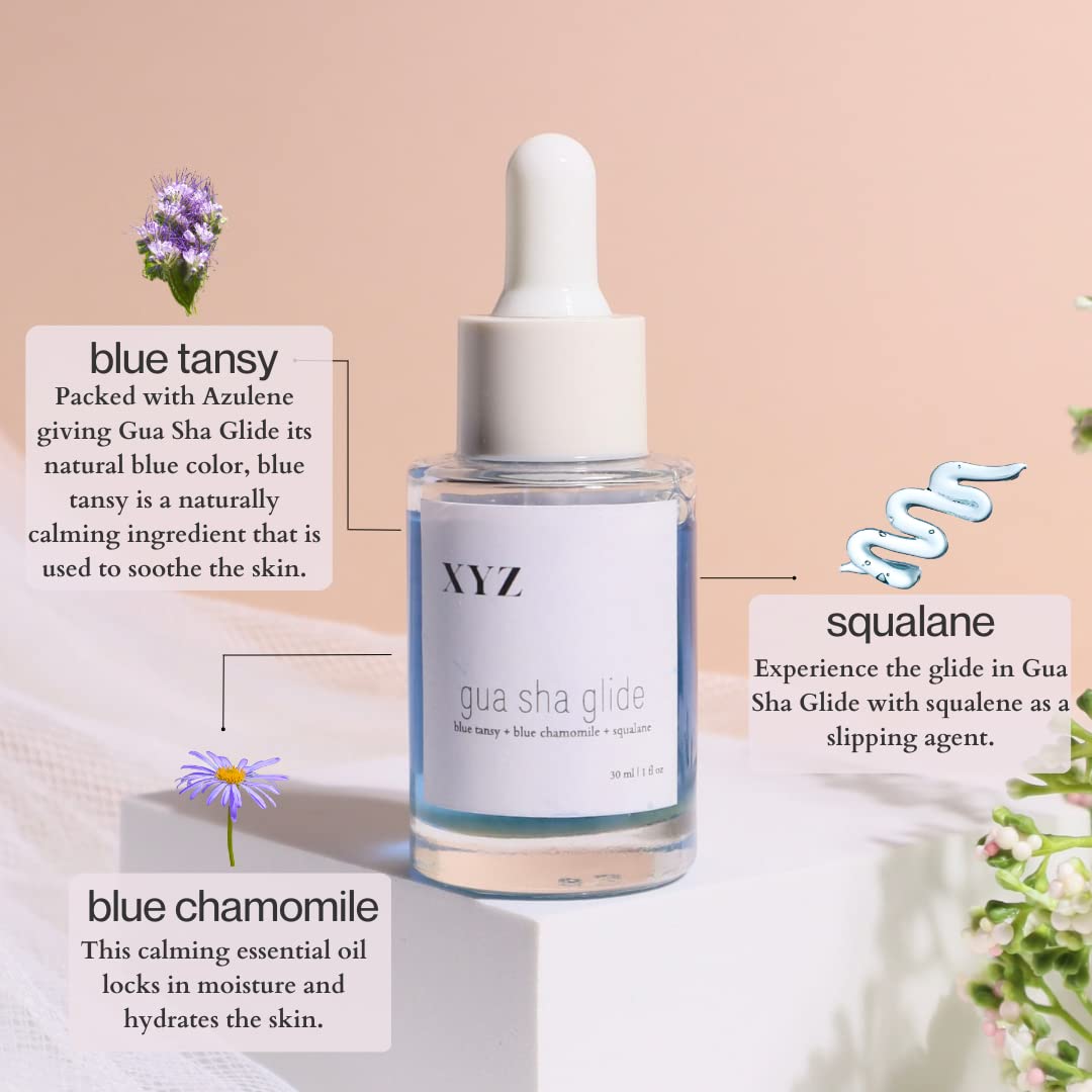 XYZ Skin facial massage with oil demonstrates soothing glide and lymphatic-friendly feel